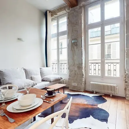 アパート Chez Gustave: Clim Calm,saint Paul Marais, 2guests