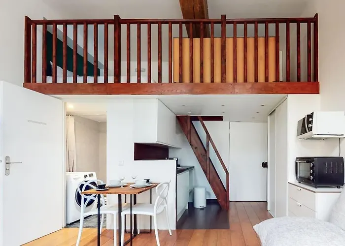 Chez Gustave: Clim Calm,saint Paul Marais, 2guests